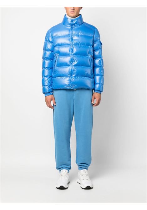 piumino Lule in piuma d'oca blu elettrico con collo a imbuto MONCLER | LULE 1A000-03-595ZJ72I